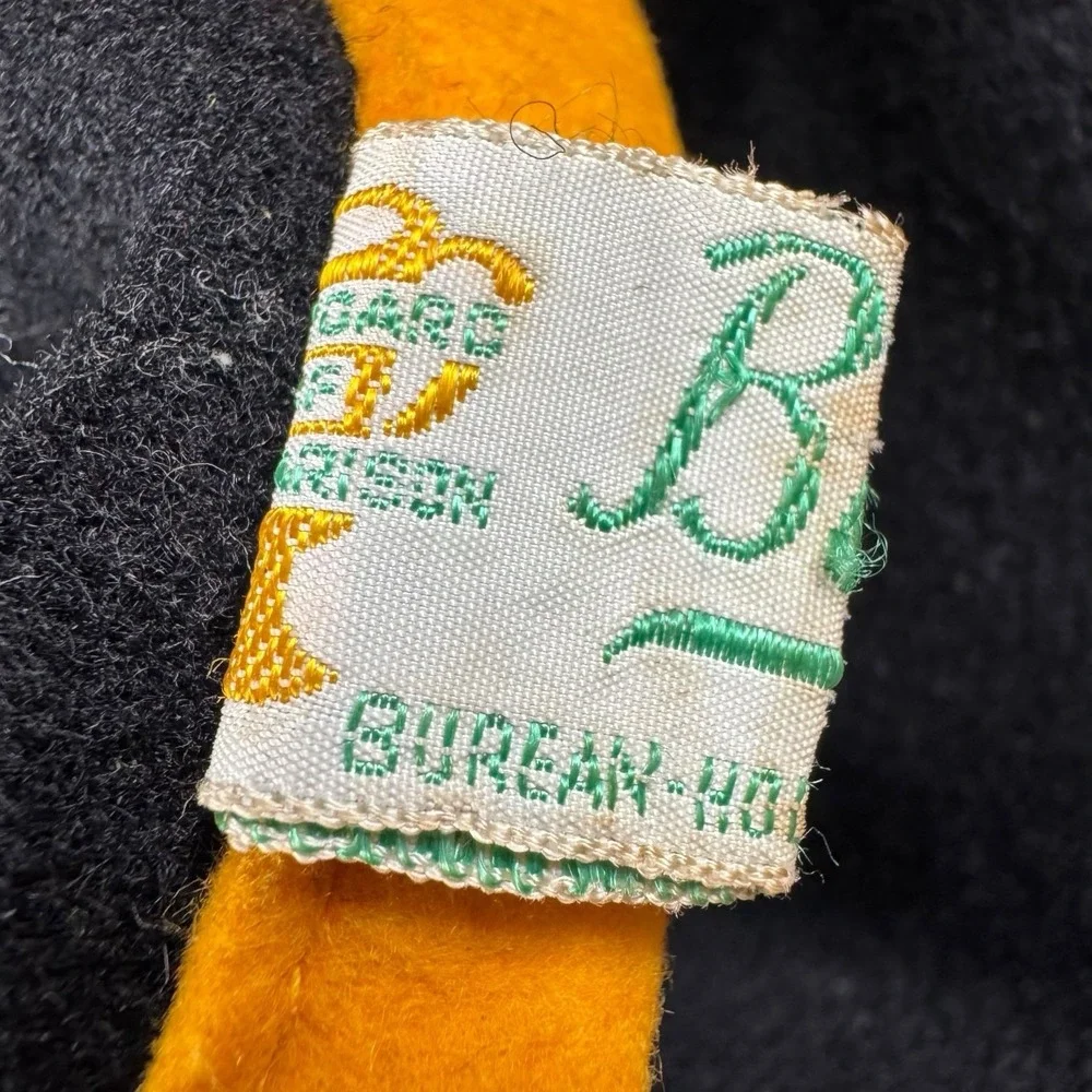 Vintage 50s 60s Colorado University Buffaloes Wool Stadium Blanket 58x68 Varsity